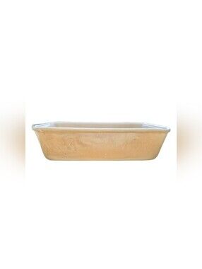 Vintage Fire-King Peach Lustre Loaf Dish: 1 Quart Casserole #409